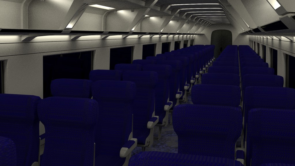 ICE2 Train carriage with interior and rigged doors preview image 2